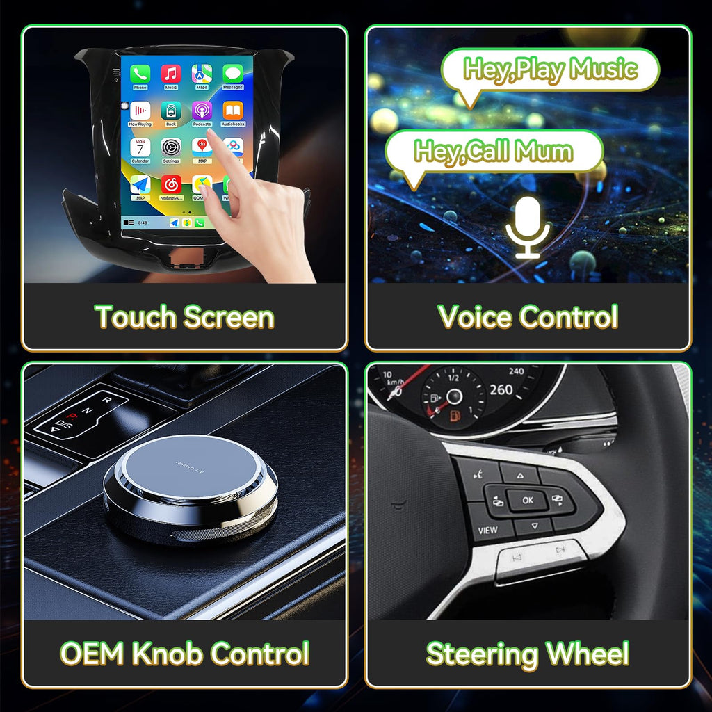 Android 14 Car Radio Stereo Compatible with Chevrolet Cruze 2016-2018, 9.7" Touch Screen Wireless CarPlay & Android Auto GPS Navigation FM Radio Upgrade Bluetooth HD Backup Camera 2GB+64GB