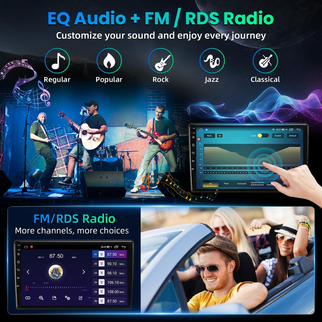 Car Radio Stereo Upgrade for Jeep Renegade 2015-2020, Replacement Head Unit