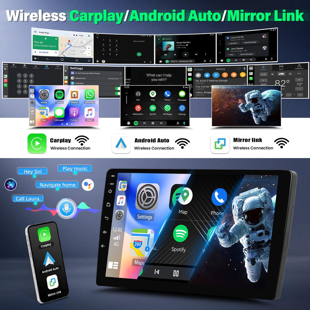 Car Radio Stereo for Ford F150 2009-2014 Android 13 9 Inch Screen Car in-Dash GPS Navigation RAM 2GB ROM 32GB Wireless Carplay WiFi Free Camera