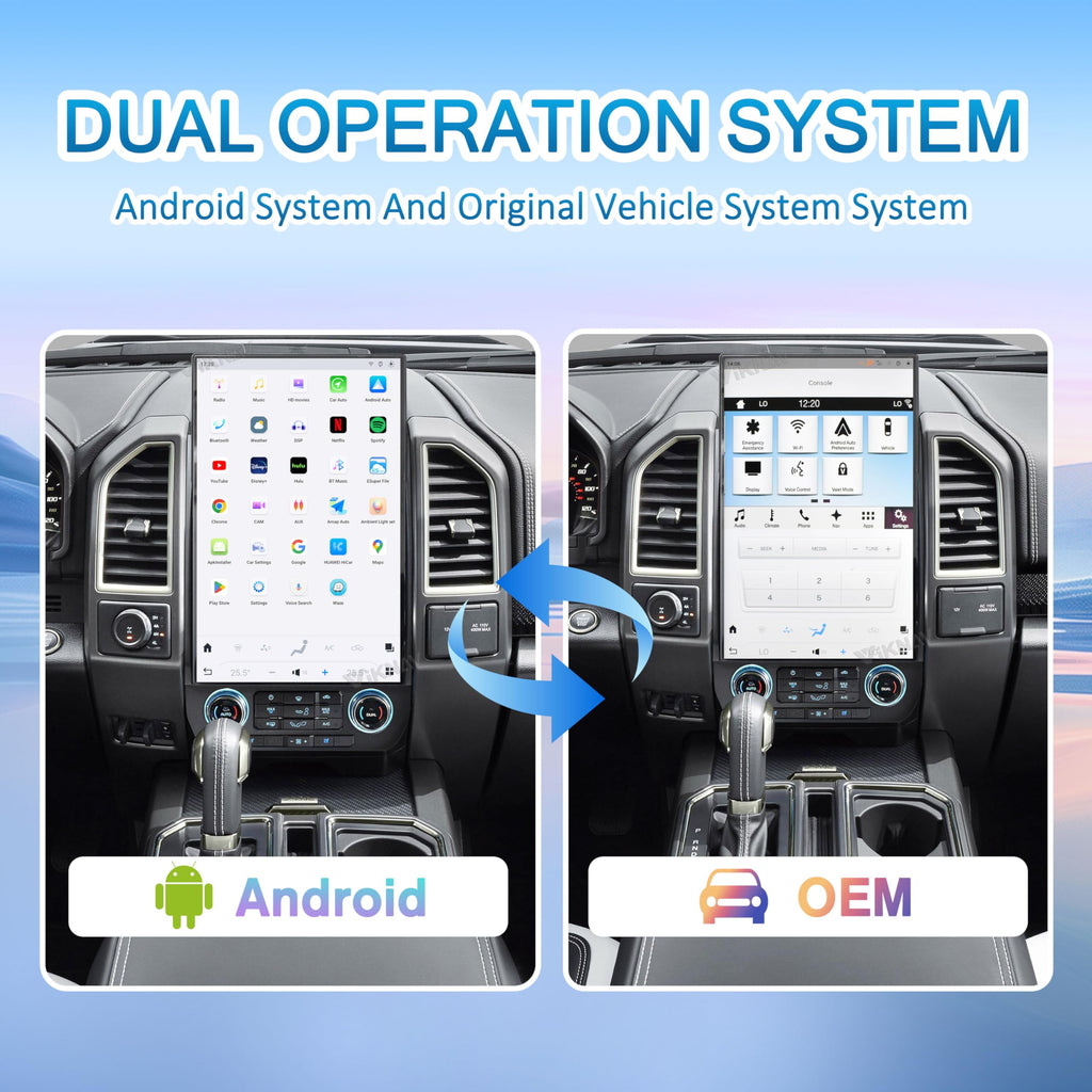 17.2 inch Android Radio Upgrade for Ford F150 2015 2016 2017 2018 2019 2020 Touch Screen Car Stereo Carplay Android auto Stereo (SYNC3)
