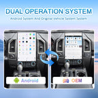 17.2 inch Android Radio Upgrade for Ford F150 2015 2016 2017 2018 2019 2020 Touch Screen Car Stereo Carplay Android auto Stereo (SYNC3)