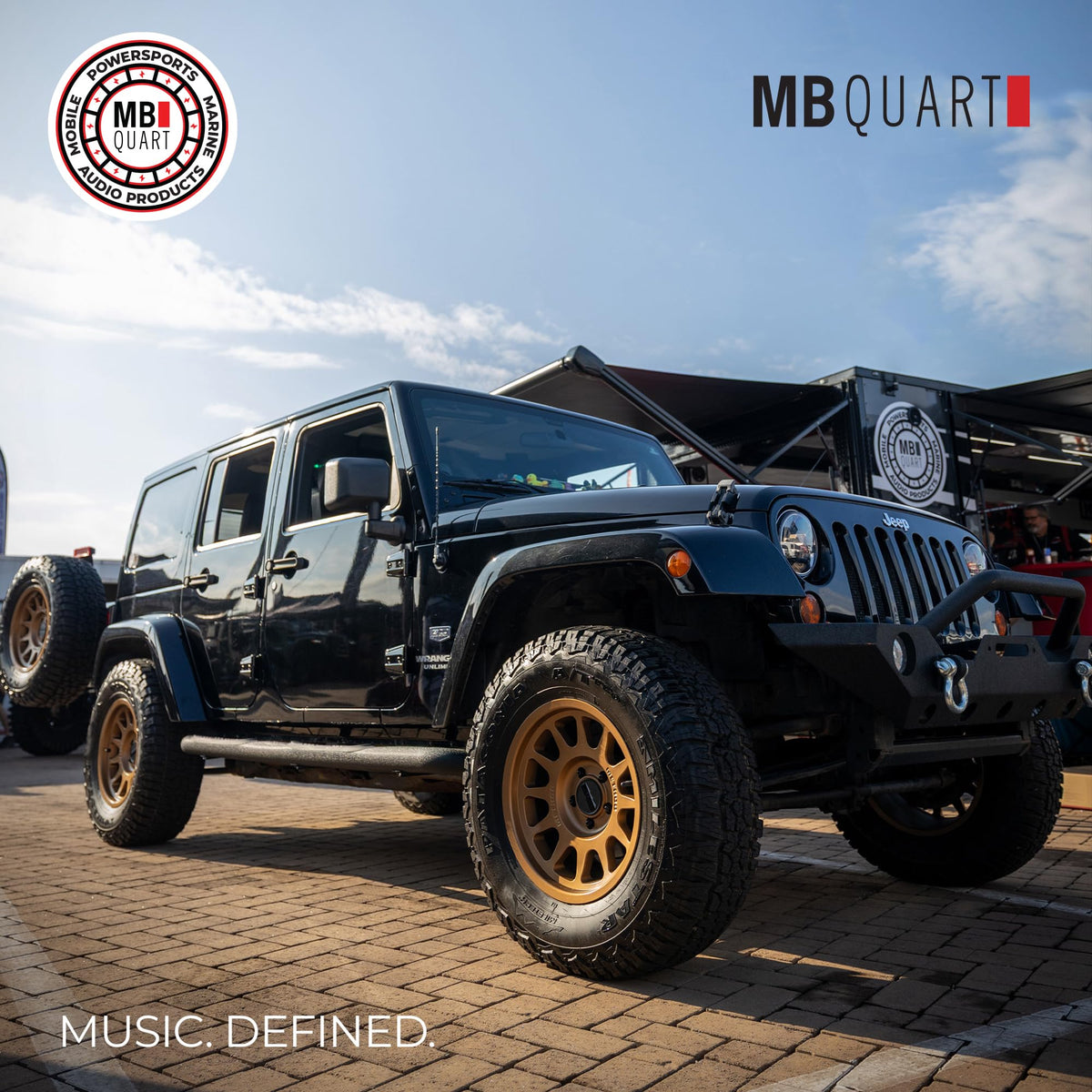 MB Quart Rear Soundbar for 2007-2018 Jeep Wrangler JK, Dual 8 Inch