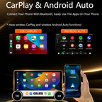 10-inch Dual-Knob Android Touchscreen Car Radio Stereo for Chevrolet Chevy Cruze 2009-2015, Wireless CarPlay, Android Auto, Bluetooth, Mirror Link, GPS Navigation, Wi-Fi, FM, Backup Camera, SWC 2+64G