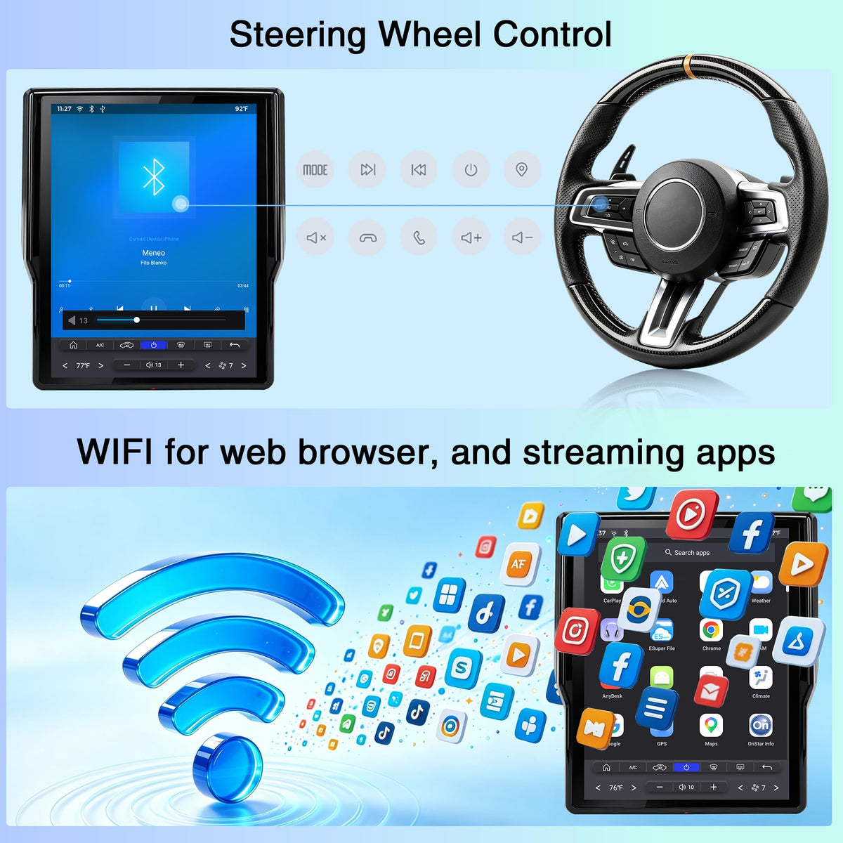 LINKSWELL Lite2 Android Car Radio for Dodge RAM 2019-2024 1500/2500/3500