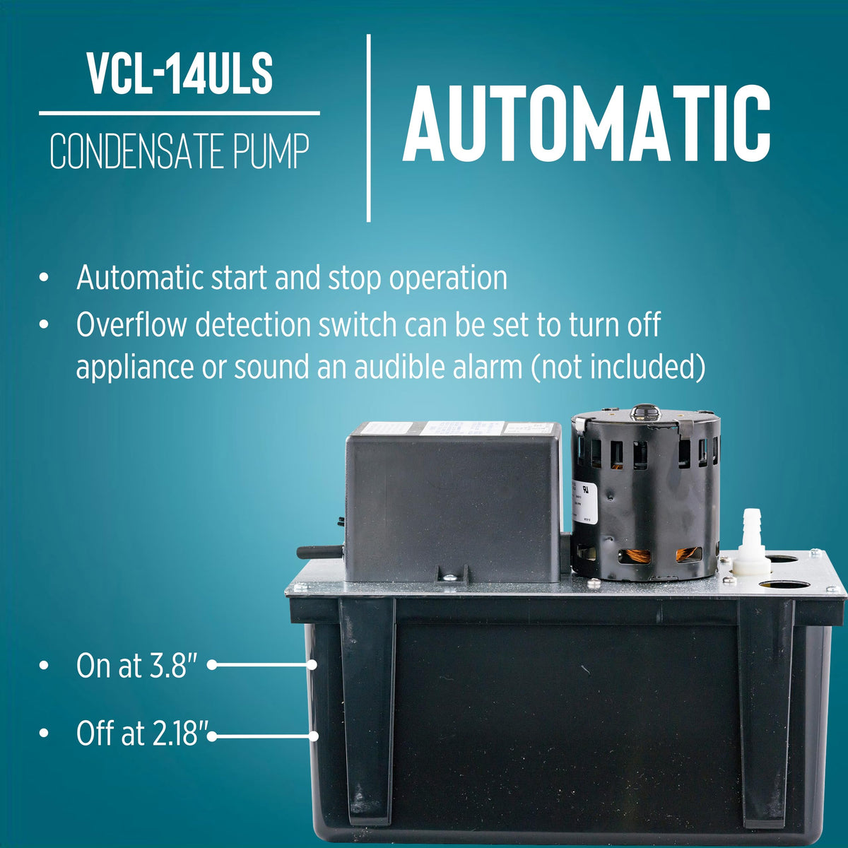 Little Giant VCL-14ULS, 115V, 200 GPH, Condensate Removal Pump