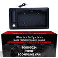 Master Tailgaters Black Tailgate Handle with Backup Camera Replacement for Ford Econoline Van E150, E250, E350, E450 (2008-2024) | IP68 Waterproof | Parking Grid Lines Available | Easy to Install