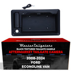 Master Tailgaters Black Tailgate Handle with Backup Camera Replacement for Ford Econoline Van E150, E250, E350, E450 (2008-2024) | IP68 Waterproof | Parking Grid Lines Available | Easy to Install