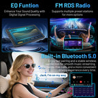 [4Core+64G] Car Radio for Toyota Camry 2015 2016 2017: 10.1 Inch 1280 * 720 HD Touchscreen Car Stereo Replacement with Wireless CarPlay Android Auto, Bluetooth GPS Navigation FM/EQ 1080P Backup Camera