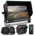 Pyle Dash Cam Recorder DVR for Trucks - 7 Inch Monitor Blackbox Rear Camera View Full Color HD 1080p Video Security Loop Camcorder - PiP Night Vision Audio Record Micro SD & Microphone - PLCMTRDVR41