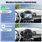 SIXWIN Android Car Play Screen for BWM Mini Cooper F55 2014-2019 9 Inch Touch Screen with CarPlay Android Auto Mirror Link Bluetooth FM 28UI Backup Camera GPS WiFi FM SWC MIC 2G+64G