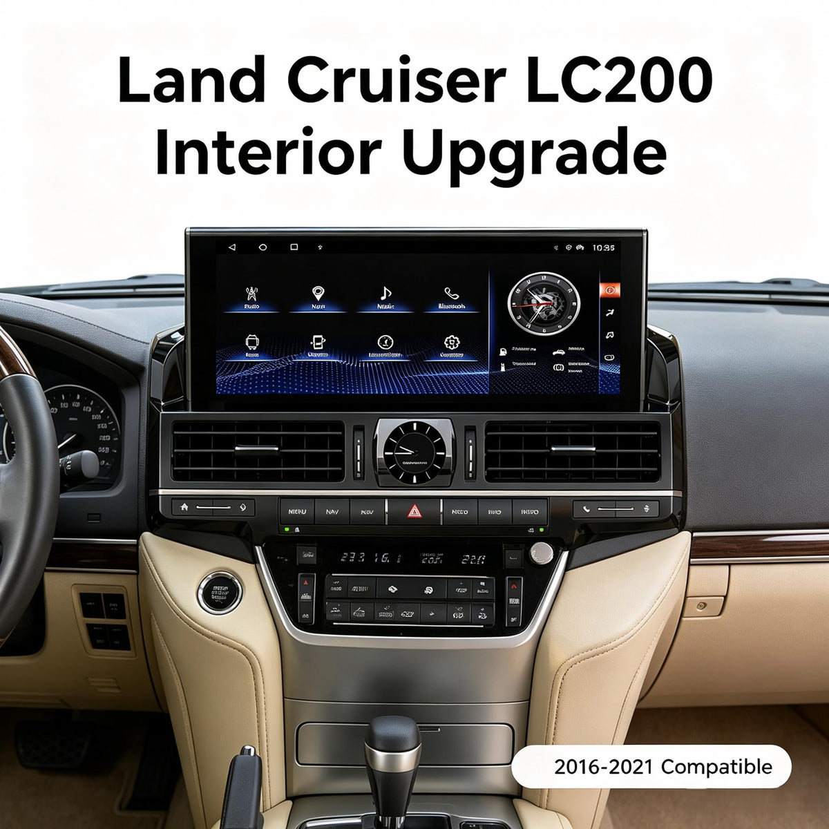 Android Car Stereo for Toyota Land Cruiser LC200 2016-2021 (High-end Version)