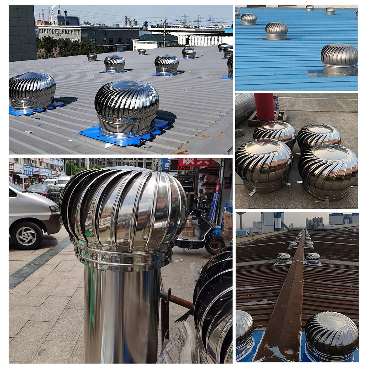 Wind Turbines Attic Air Vent Ventilating Fan