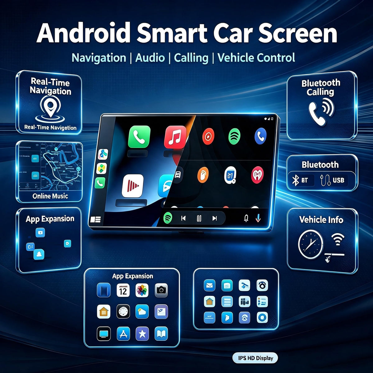 13'' 2K Android Car Radio for 【Toyota Tundra 2008 2009 2010 2012 2013】 Stereo, 1920 * 1200P Touch Screen for Car Stereo with Carplay Android Auto Bluetooth GPS WiFi FM 4+64G