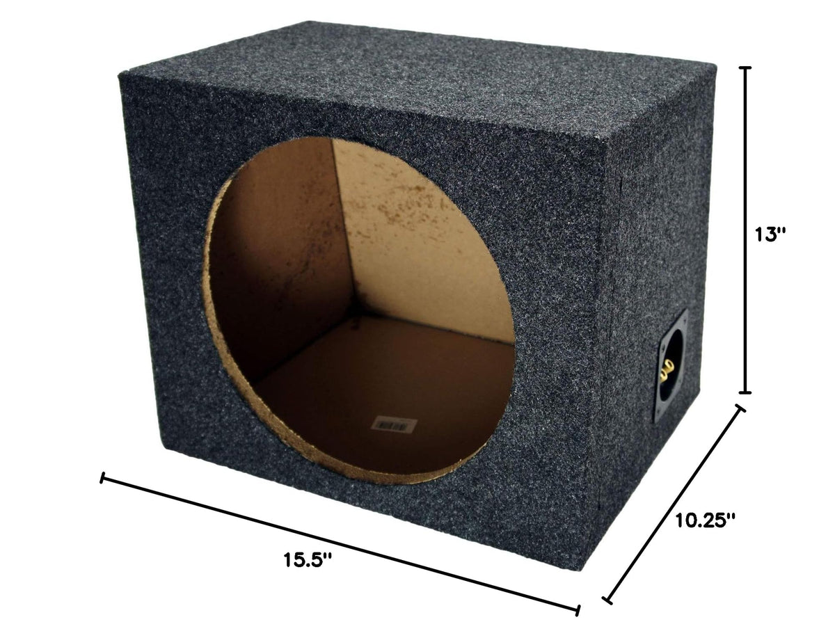 Kicker Comp C12 12" Rearfire Sealed Sub Box Harmony HA-A400.1 Amp Package