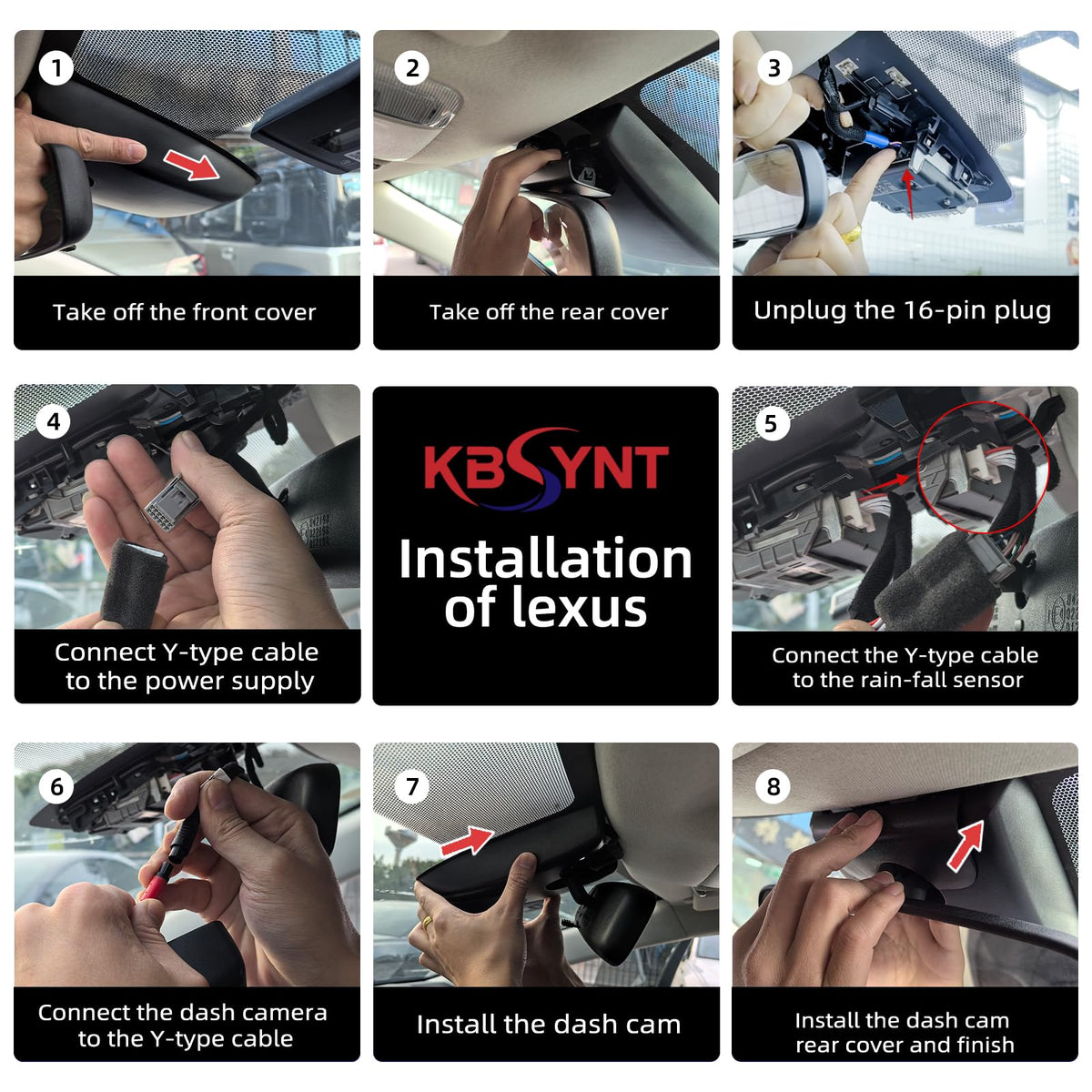 4K Dash Cam for Lexus NX 2022-2026 & NX Hybrid NX350 250 350h 450h