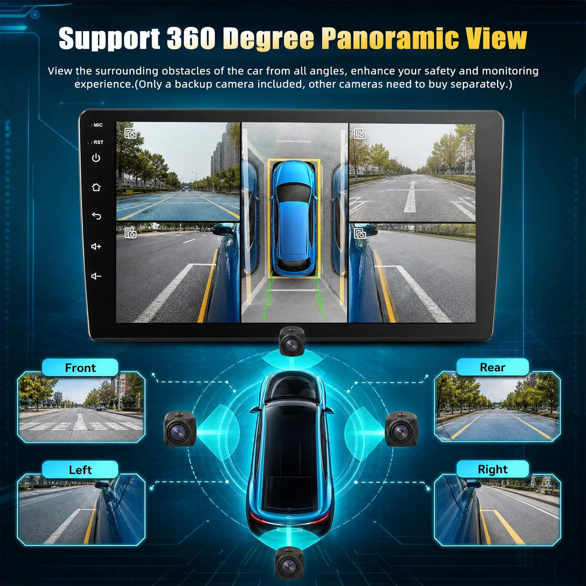 8 Core 6+128G Android Car Radio for Dodge Grand Caravan 2011-2020 Chrysler Town & Country 2011-2016 Grand Voyager 2011-2015 CarPlay Android Auto 1080P Backup Camera 9” Touchscreen WiFi GPS Bluetooth