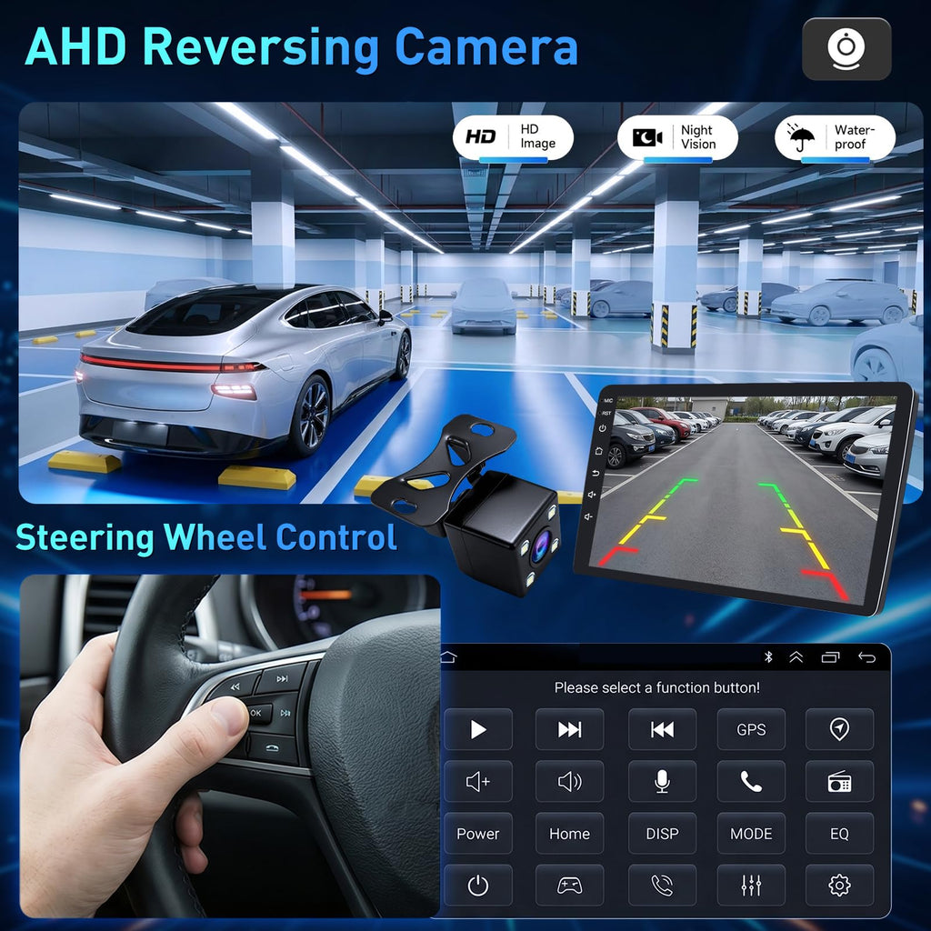 Upgrade 8Core 4G+64G Car Radio Stereo for Honda CRV 2007-2011: 1080P Backup Camera SWC Android 15 9" 1280 * 800 HD Touch Screen Wireless Carplay Android Auto 5G WiFi Bluetooth 5.0 AM FM GPS