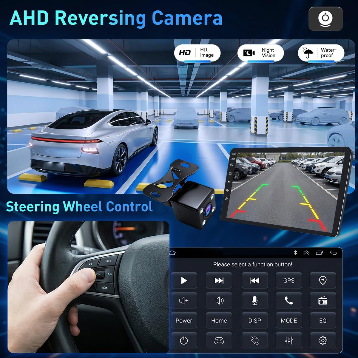 Upgrade 8Core 4G+64G Car Radio Stereo for Honda CRV 2007-2011: 1080P Backup Camera SWC Android 15 9" 1280 * 800 HD Touch Screen Wireless Carplay Android Auto 5G WiFi Bluetooth 5.0 AM FM GPS
