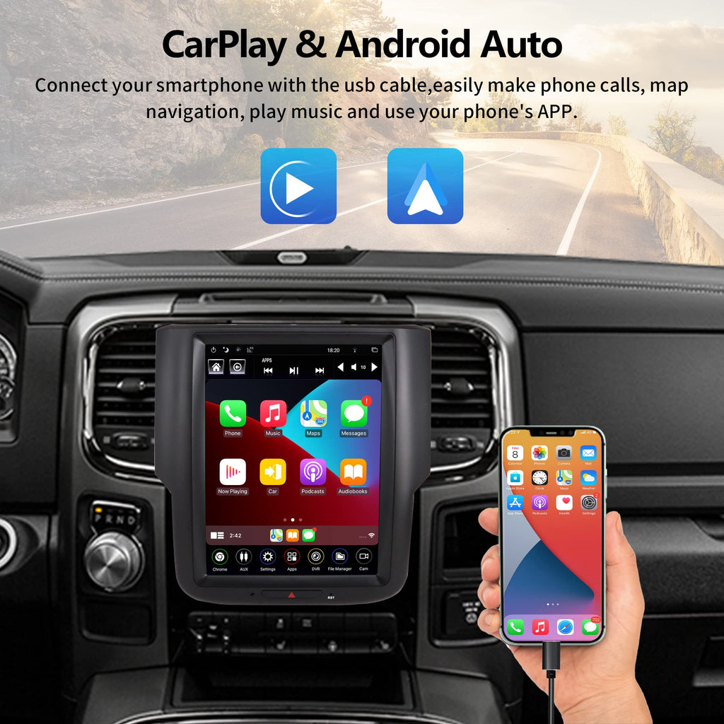 LINKSWELL Android Car Radio for RAM 2014-2018 and RAM 2019 Classic