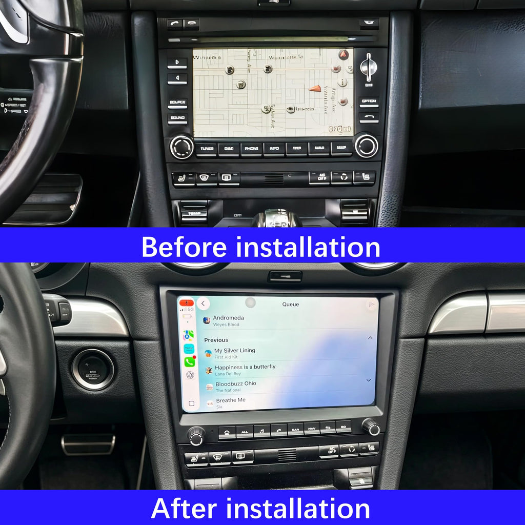 8581B 8core 4g+64g CHSTEK Car Radio for Porsche Cayman 911 987 Boxster 997 2005-2013 Wireless Navigation Multimedia Carplay Bluetooth Android Player Media Stereo Screen Replace Audio GPS 4G WiFi Auto