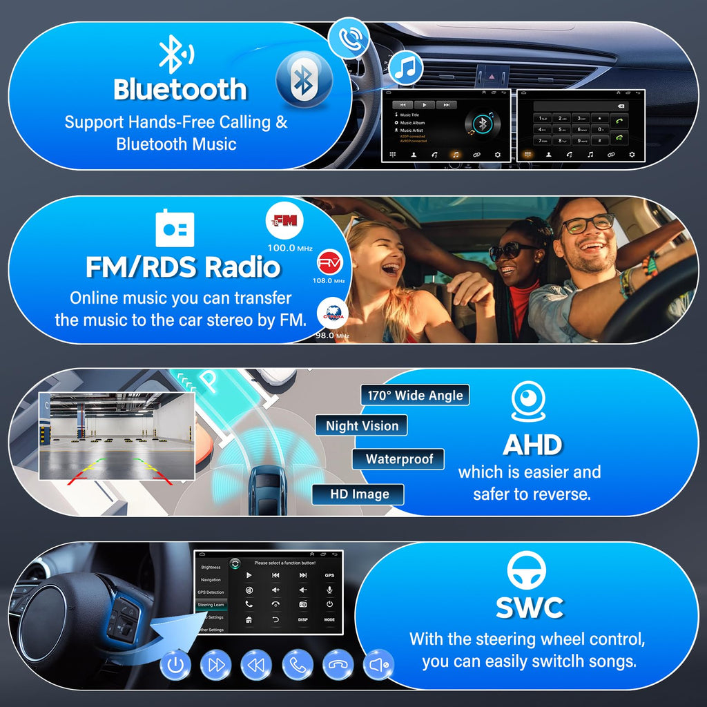 10In Android 15 Car Stereo Radio for Chevy Impala 2006-2013