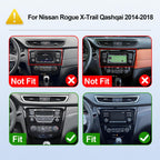 4+64G 10.1-inch Android 14 Car Stereo for Nissan Rogue X-Trail Qashqai 2014-2018 IPS Touchscreen Screen Car Radio with WiFi 6 Carplay & Android Auto Support Backup Camera GPS FM Navi Bluetooth 5.4 SWC