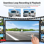 360° Adjustable Magnetic Solar Wireless Backup Camera System – 7" 1080P Touchscreen, DVR Recording, IP69K Waterproof, Auto-Sleep & Night Vision for RV, Truck, Trailer, SUV & Camper, ART2