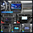 [4Core+64G] Car Radio for Toyota Camry 2015 2016 2017: 10.1 Inch 1280 * 720 HD Touchscreen Car Stereo Replacement with Wireless CarPlay Android Auto, Bluetooth GPS Navigation FM/EQ 1080P Backup Camera
