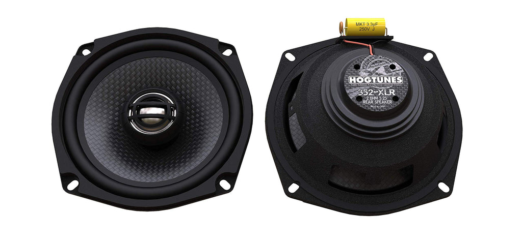 Hogtunes 352-XLR High Performance XL Series 5.25" Rear Speakers (2 Pack), Fits 1998-2013 Harley-Davidson Motorcycles