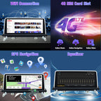Stereo for E70 E71: 8+128G Car Stereo with Bluetooth Apple Carplay for BMW E70 E71 CIC 2011-2013, 10.25" Aftermarket Touch Screen Android System Head Unit Car Play Radio with Backup Camera FMAM GPS