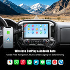 10.1" Car Radio for Chevy Silverado 2014-2018 GMC CarPlay & Android Auto