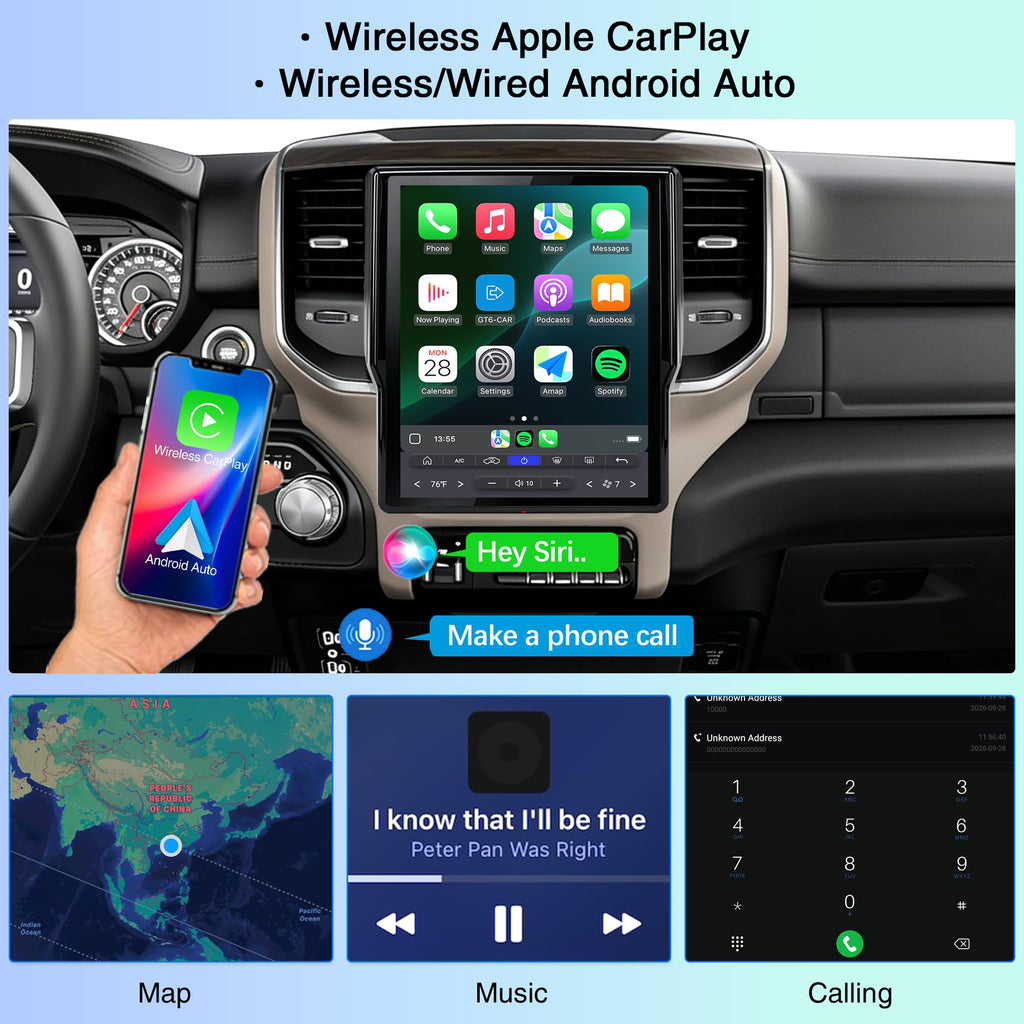 LINKSWELL Lite2 Android Car Radio for Dodge RAM 2019-2024 1500/2500/3500