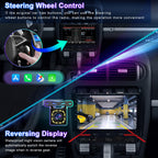 9.7'' Android 13.0 Car Radio Stereo for Ford Transit 2013 2014 2015 2016 2017 2018 2019,for Ford Transit Custom 2014-2019 Touchscreen Radio with Carplay & Android Auto Support Bluetooth (4+64G)