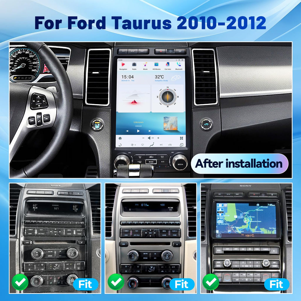 12.1" Android 13 4+64G Car Radio for Ford Taurus 2010 2011 2012