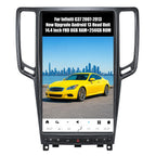 AuCar 14.4 Inch Touch Screen Android 13 Car Radio for Infiniti G37 2007-2013 Head Unit GPS Navigation Wireless Carplay Android Auto Stereo Multimedia Player 8GB RAM 128GB ROM, Carbon Fiber Trim