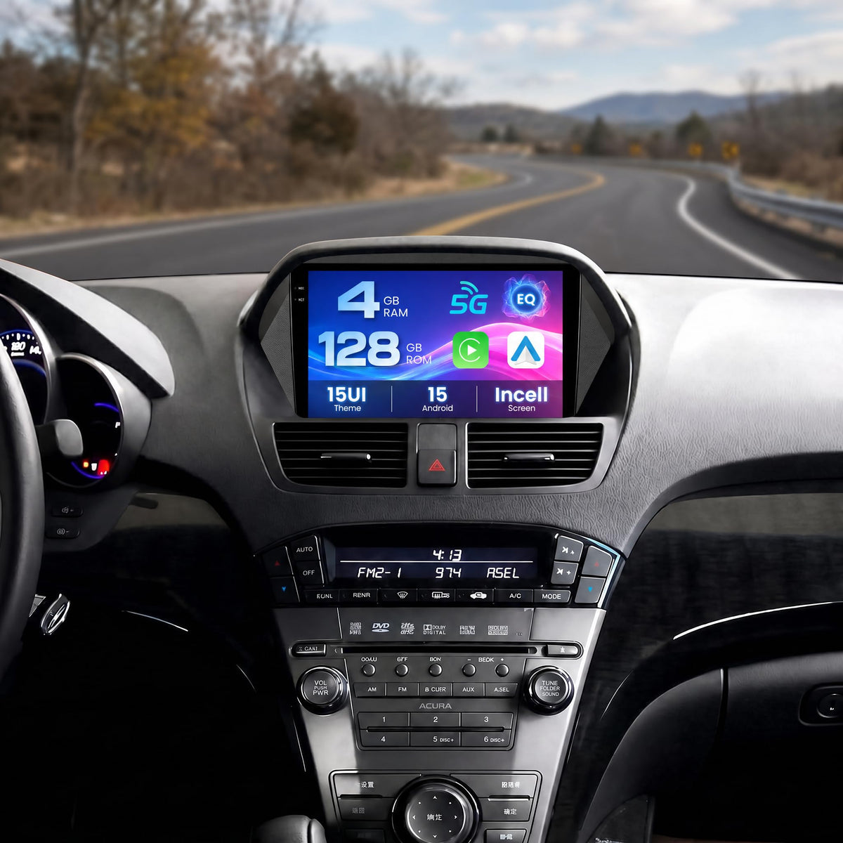 Inefala 4+128G Radio for Honda Acura MDX 2007-2013 Android 15 Stereo