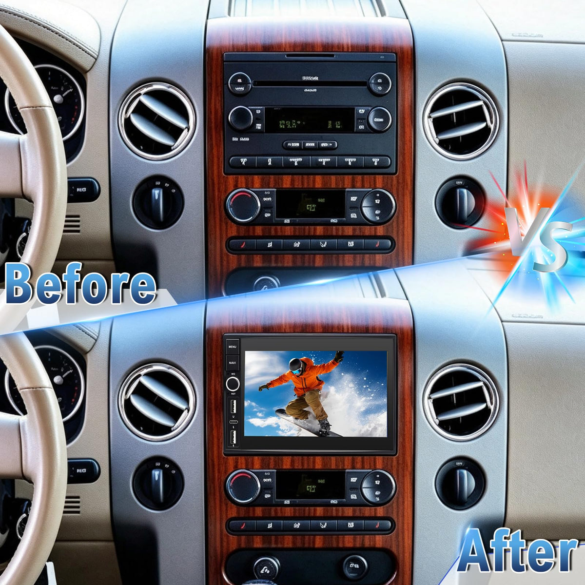 7" 4G+64G Car Stereo Radio for Lincoln Mark LT 2007-2009