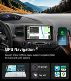 4G+64G Car Radio Stereo Upgrade for Honda Civic 2006-2011 Supports 9" Touchscreen Wireless Carplay Android Auto 5G WiFi Navigation GPS AM/FM Bluetooth Multimedia Player Replacement