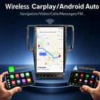 AuCar 14.4 Inch Touch Screen Android 13 Car Radio for Infiniti G37 2007-2013 Head Unit GPS Navigation Wireless Carplay Android Auto Stereo Multimedia Player 8GB RAM 128GB ROM, Carbon Fiber Trim
