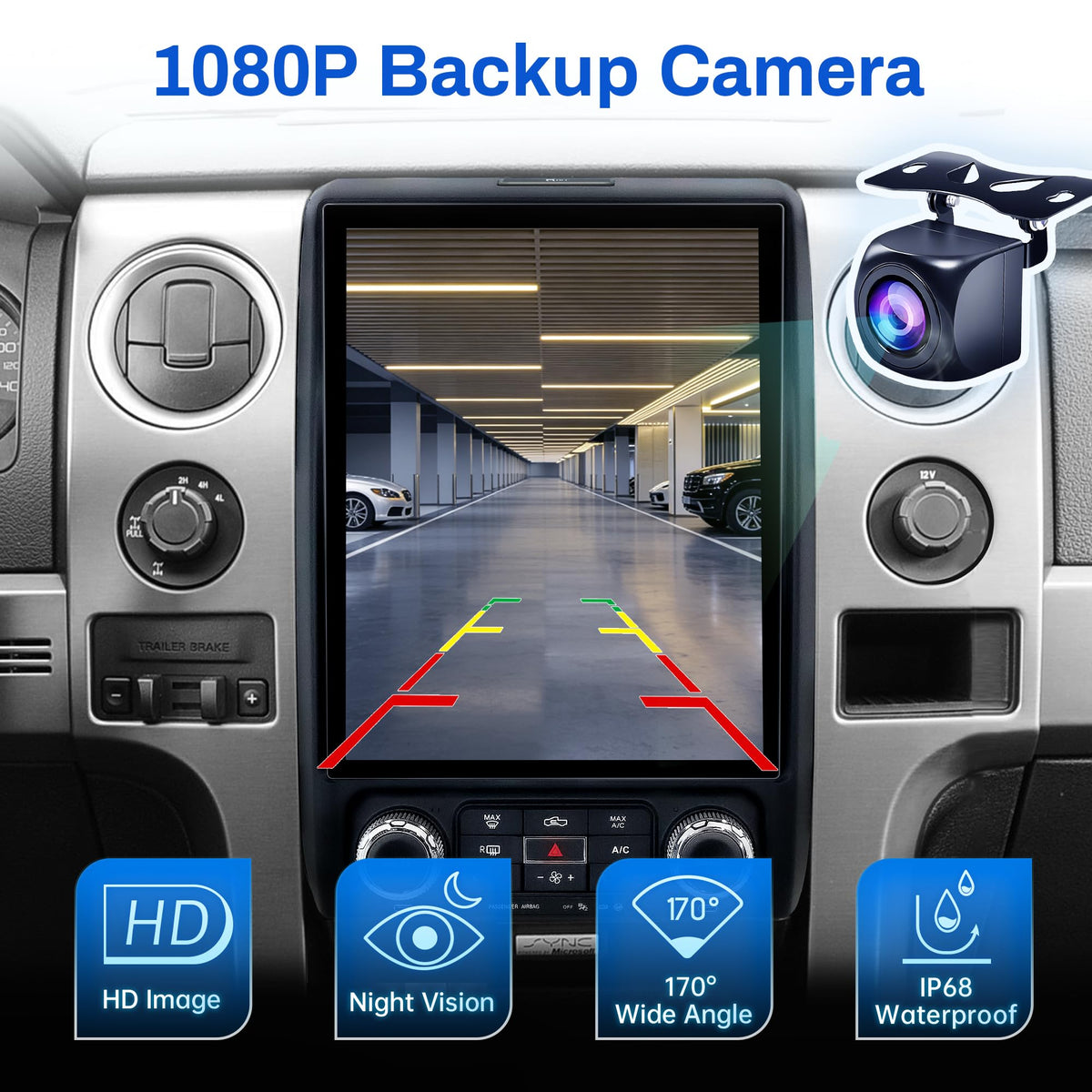 8Core 4+64G Radio for Ford F150 2013 2014 w/Carplay Android Auto