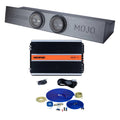 Memphis MJMEFORD8D1V2 Ported Enclosure with Two 8" MOJO subwoofers Compatible with Select 2009-up Ford Trucks with MJP1500.1 Monoblock Amplifier and Amp Wiring Kit