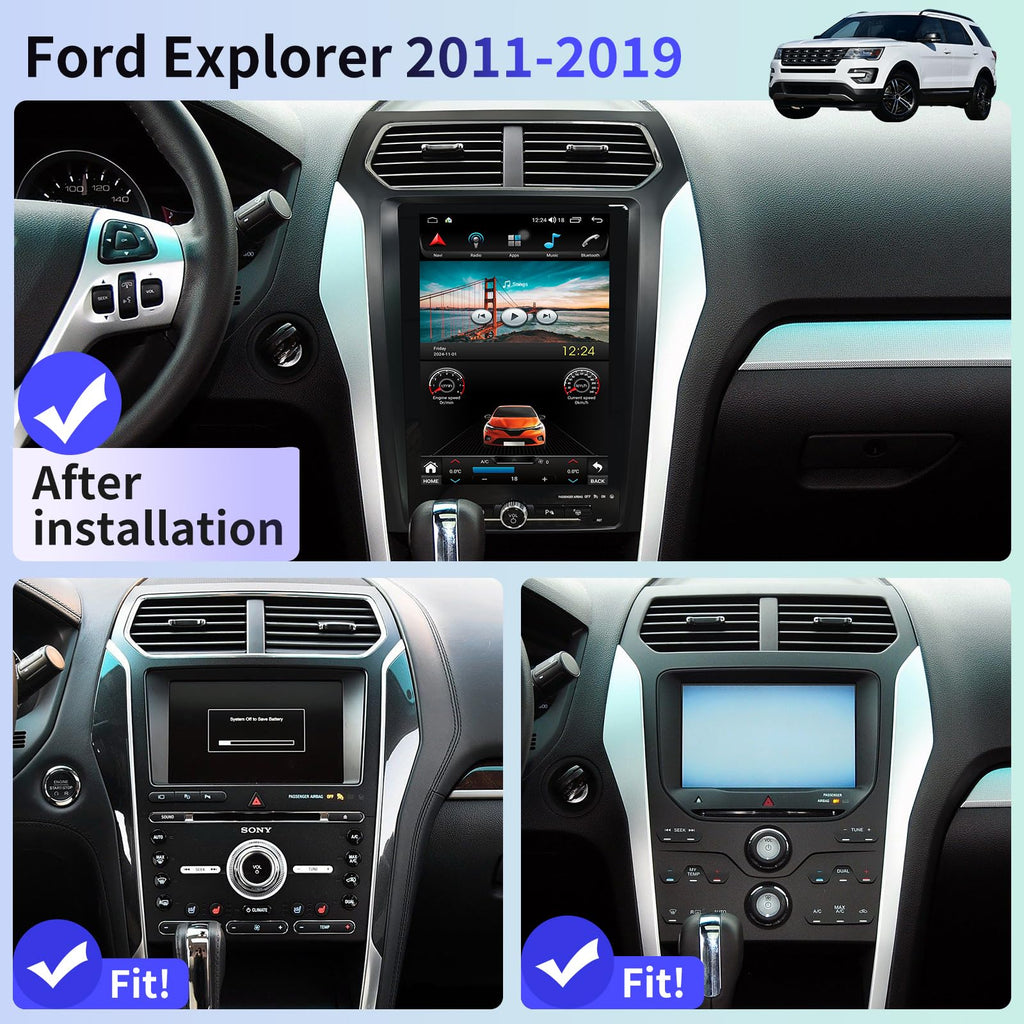Car Radio Stereo for Ford Explorer Interceptor 2011-2019 Replacement