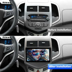 8-Core Car Stereo for Chevrolet Sonic Aveo 2011-2015 Android 15 with Wireless CarPlay Android Auto, 4GB+64GB Car Radio WiFi 6 Bluetooth 5.4, DSP 48-Band EQ, 4K Video, Backup Camera