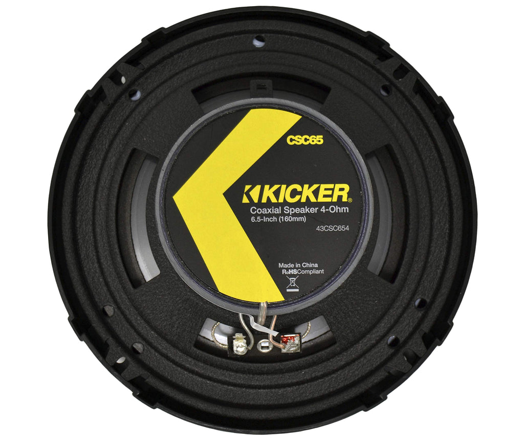 Kicker CS Series CSC65 6.5 Inch Car Audio Speaker with Woofers (2 Pairs)