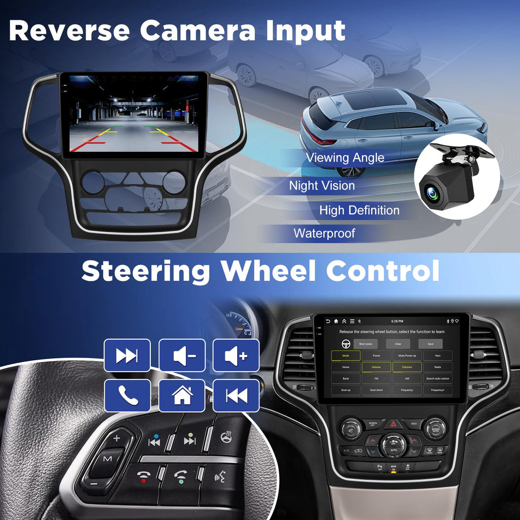 [4+128G] Android Radio for Jeep Grand Cherokee 2014-2020 for Big Screen