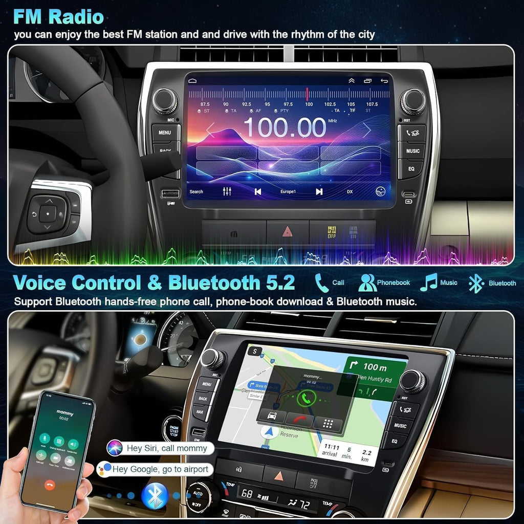 Updated Car Radio for Toyota Camry 2015 2016 2017 with Key & Fast Charging