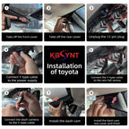 4K & Rear 1080P Dash Cam for Toyota 4Runner 2020-2024,Integrated OEM Look