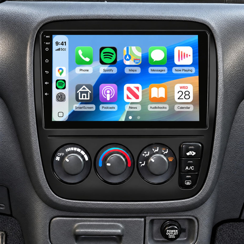 8Core 6+128G Car Radio for Honda CRV 1997-2001 Manual A/C Wireless CarPlay