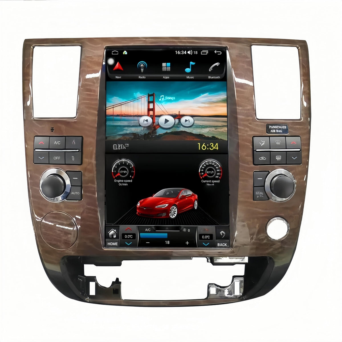 12.1 inch Vertical Touch Screen Car Radio for Nissan Armada Infiniti QX56 2008-2012 Carplay Multimedia Player GPS Navigation Stereo (Silver, 8+256GB)