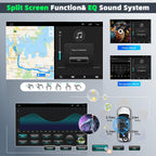 4Core 4+64G Car Stereo for Chevy Tahoe 2007-2014 Update 10 Inch Touch Screen Radio with Wireless Carplay Android Auto FM/RDS Bluetooth GPS SWC Backup Camera